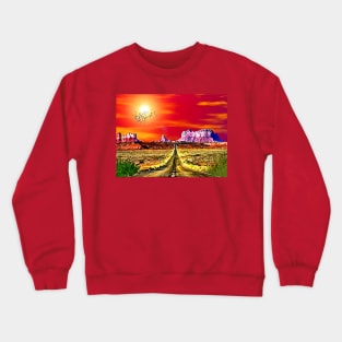 Monument Valley Sunset Crewneck Sweatshirt